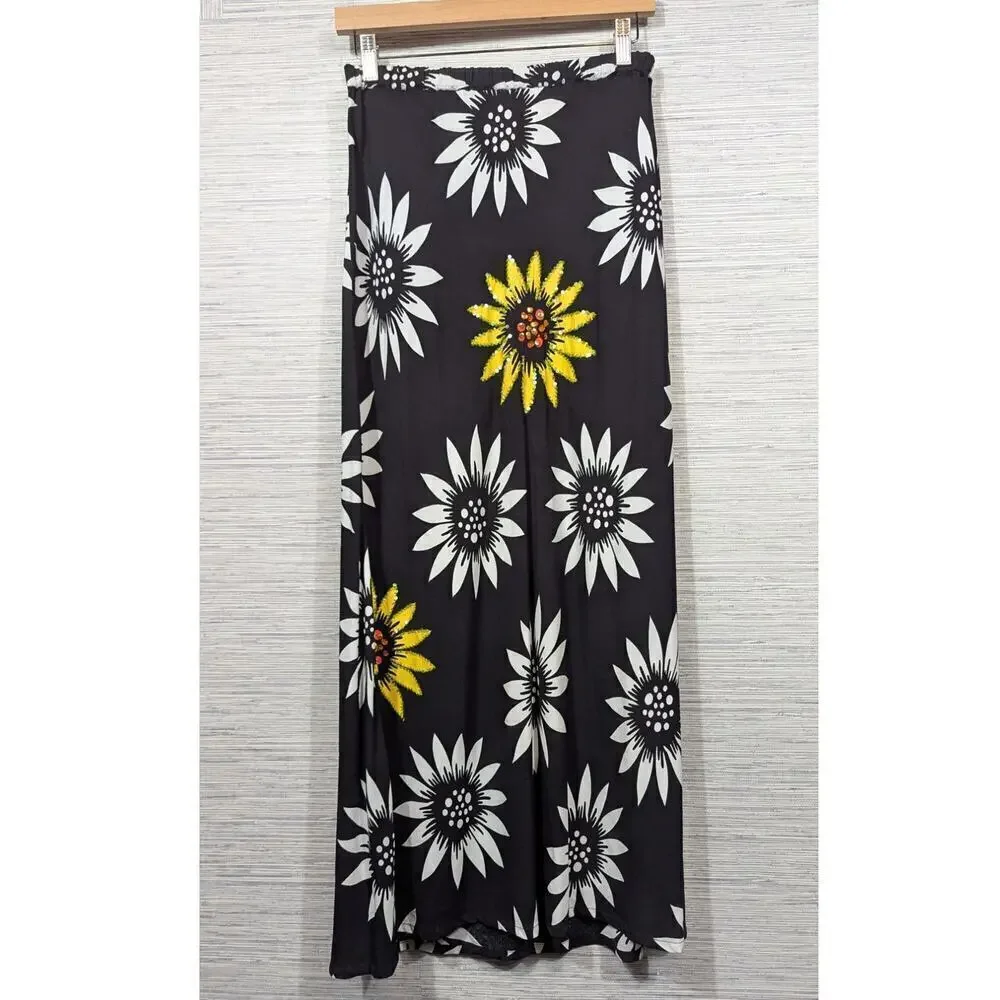 Surya Vintage Maxi Skirt With Floral / Size-Medium